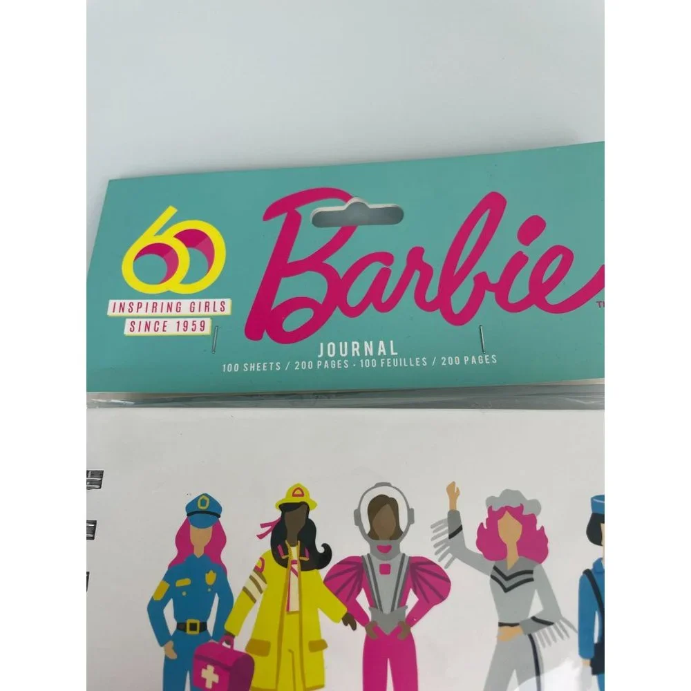 2016 New Sealed Barbie Journal Writing Notebook Girls Can Do Anything Spiral